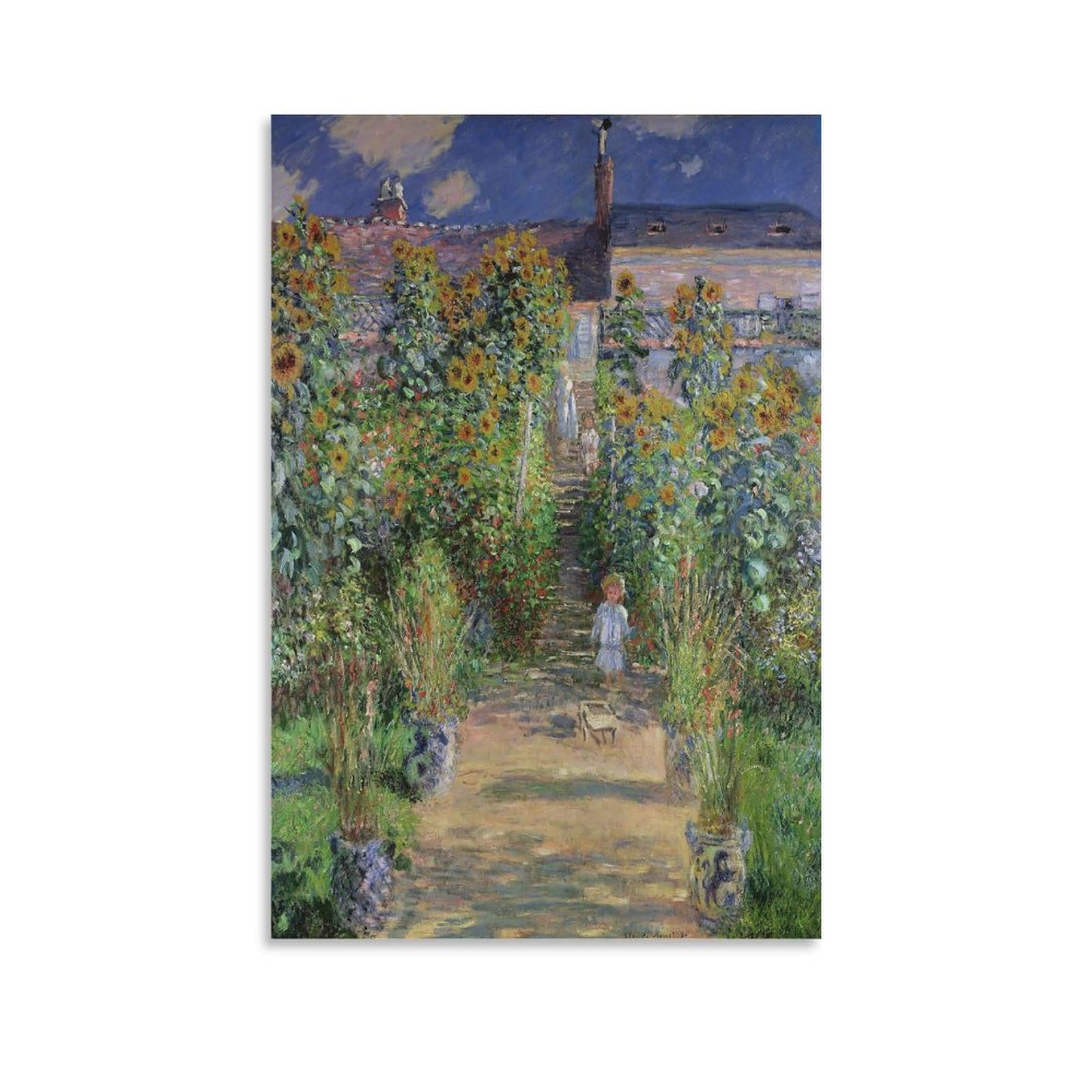 Amazon.co.jp: Claude Monetクロード・モネ《ヴェトゥイユの画家の庭